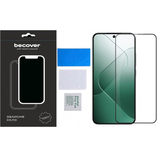 Захисне скло BeCover для Xiaomi 14 5G Black (710789)