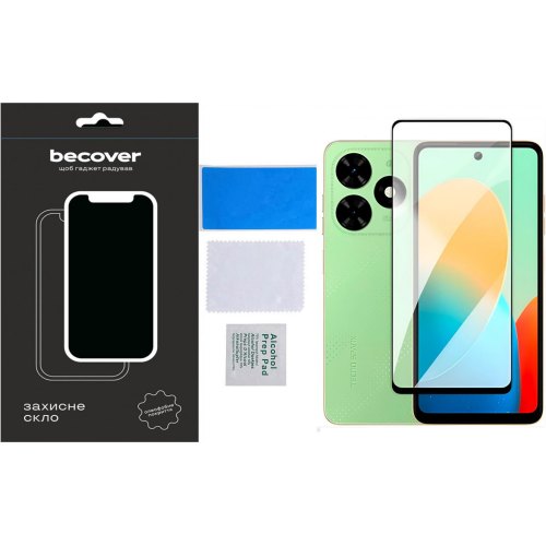 Захисне скло BeCover для Tecno Spark Go 2024 (BG6) Black (710484)