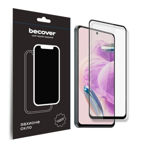 Захисне скло BeCover для Xiaomi Redmi Note 12S Black (709751)