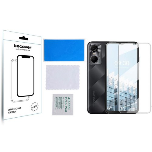 Захисне скло BeCover для Tecno Pop 6 Pro (BE8) 3D Crystal Clear Glass (708555)