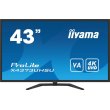 Монітор iiyama 42,5 16:9 VA UHD РК монітор, 3 мс, 60 Гц, PiP/PbP , 2xHDMI, 1xDP, 1xmDP, 1xDP out, 2xUSB 3.0, 2xUSB  X4373UHSU-B1
