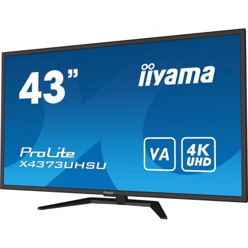 Монітор iiyama 42,5 16:9 VA UHD РК монітор, 3 мс, 60 Гц, PiP/PbP , 2xHDMI, 1xDP, 1xmDP, 1xDP out, 2xUSB 3.0, 2xUSB  X4373UHSU-B1