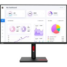 Монітор Lenovo ThinkVision T32p-30 (63D2GAT1UA) 31.5 16:9 IPS, 3840х2160, 4 мс, 60 Гц,  HDR10, 1xHDMI 2.0/1xDP 1.4/1xUSB Type-C (до 90 Вт