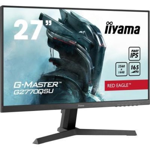 Монітор ігровий iiyama G-MASTER G2770QSU-B1 27 16:9 IPS, 2560х1440, 0,5 мс , 165 Гц, FreeSync, HDR, 1xHDMI 2.0/1xDP 1.4/2xUSB