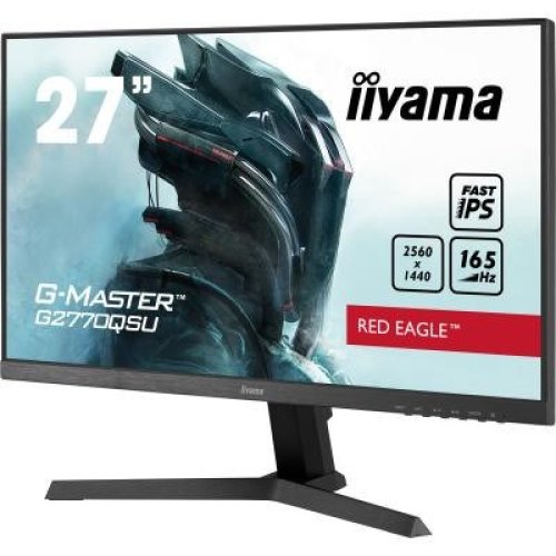 Монітор ігровий iiyama G-MASTER G2770QSU-B1 27 16:9 IPS, 2560х1440, 0,5 мс , 165 Гц, FreeSync, HDR, 1xHDMI 2.0/1xDP 1.4/2xUSB