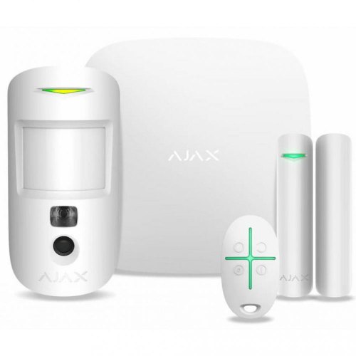 Ajax StarterKit Cam Plus white EU комплект охоронної сигналізації