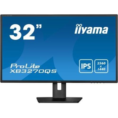 Монітор iiyama ProLite 31.5 16:9 IPS РК монітор, 2560х1440, 4мс, 1xDVI- DL/1xHDMI/1xDP, SP (3 Вт+3 Вт), HAS XB3270QS-B5