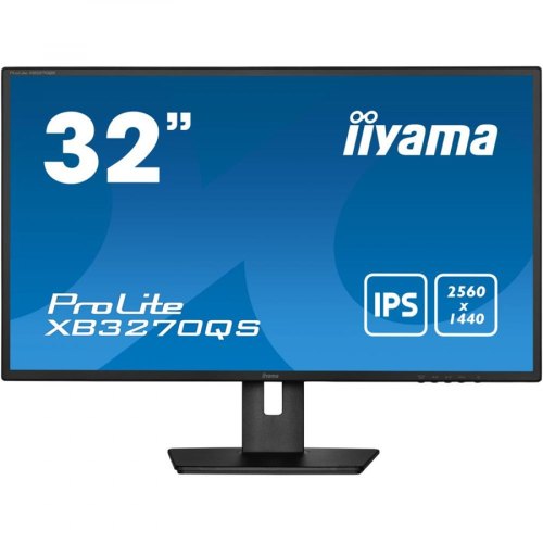 Монітор iiyama ProLite 31.5 16:9 IPS РК монітор, 2560х1440, 4мс, 1xDVI- DL/1xHDMI/1xDP, SP (3 Вт+3 Вт), HAS XB3270QS-B5