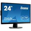 Монітор iiyama ProLite 23.8 16:9 VA РК, 1920х1080, 75 Гц, 4 мс, 1xHDMI/1xDP 1.2/2xUSB 2.0, SP (2 Вт+2 Вт)  X2483HSU-B5
