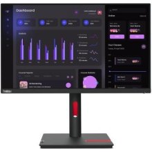 Монітор Lenovo T24i-30 23.8 16:9 IPS РК монітор, 1920х1080, 4мс, 60 Гц, 1xVGA/1xHDMI 1.4/1xDP 1.2/4xUSB 3.0, LTPS T24i-30