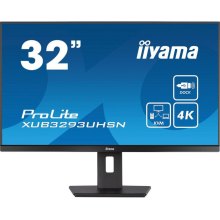 Монітор iiyama 32 16:9 IPS РК, 3840х2160, 4 мс, 75 Гц,  KVM свіч, 1xHDMI/1xDisplayPort/1xDisplayPort Out/ XUB3293UHSN-B5