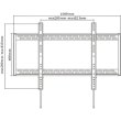Кріплення настінне ITECH PLB-100 60-100 VESA max 1000 x 800, 100 кг, чорний