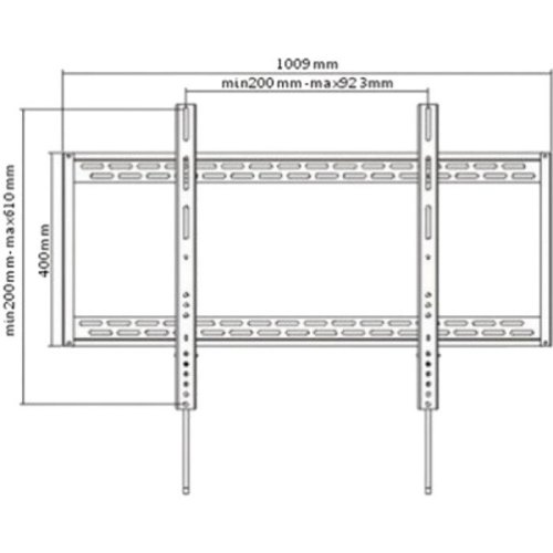 Кріплення настінне ITECH PLB-100 60-100 VESA max 1000 x 800, 100 кг, чорний