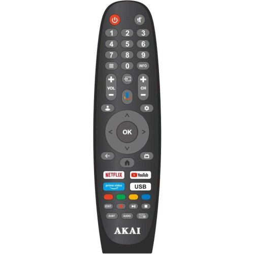 Телевізор 50 AKAI AK50D23UG Smart-TV, (Офіційний GOOGLE) Wi-Fi, 4K 3840 x 2160, 60 Гц, DVB-T2, DVB-S, DVB-C, звук 2х8 Вт, AV вхід x 1, USB x 2, HDMI