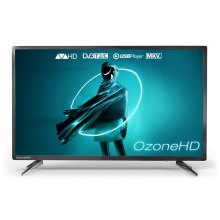 Телевізор 39 OzoneHD 39HN22T2, 1366х768, Частота: 60 Гц, Яскравість: 180 кд/м2, Тюнер: Аналоговий (PAL, SECAM, NTSC), Цифровий (DVB-T2, DVB-C), Раз`є