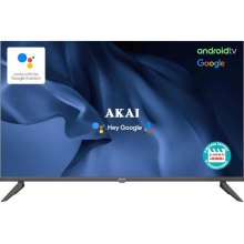 Телевізор 43 AKAI AK43D22UG Smart-TV, (Офіційний GOOGLE) Wi-Fi, 4K 3840 x 2160, 60 Гц, DVB-T2, DVB-S, DVB-C, звук 2х8 Вт, AV вхід x 1, USB x 2, VGA x