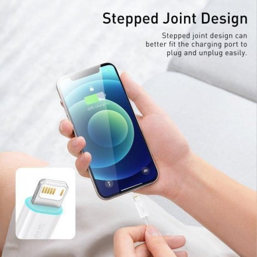 Baseus Dynamic Series Fast Charging Data Cable USB to Lightning 2m White (CALD000502)