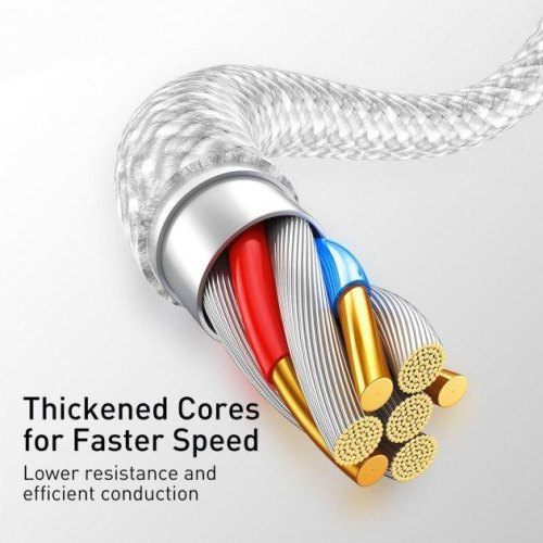 Baseus Dynamic Series Fast Charging Data Cable USB to Lightning 2m White (CALD000502)