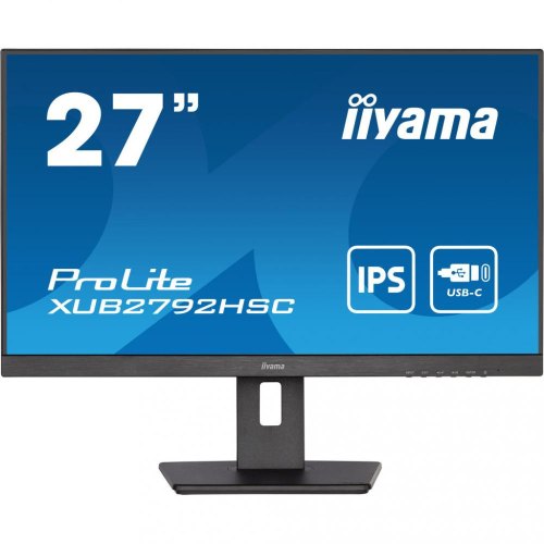 Монітор iiyama ProLite 27 XUB2792HSC-B5 16:9 IPS РК, 1920х1080, 4 мс, 75 Гц, 1 xHDMI/1xDP/1xUSB Type C (до 65 Вт)/2xUSB 3.2