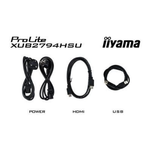 Монітор iiyama ProLite XUB2794HSU-B6 27 16:9  VA РК, 1920х1080, 1мс (MPRT), 100  Гц, FreeSync, 1xHDMI/1xDP/2xUSB 2.0, SP 2x2 Вт
