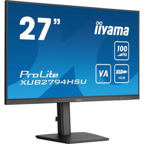 Монітор iiyama ProLite XUB2794HSU-B6 27 16:9  VA РК, 1920х1080, 1мс (MPRT), 100  Гц, FreeSync, 1xHDMI/1xDP/2xUSB 2.0, SP 2x2 Вт