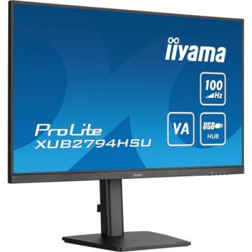 Монітор iiyama ProLite XUB2794HSU-B6 27 16:9  VA РК, 1920х1080, 1мс (MPRT), 100  Гц, FreeSync, 1xHDMI/1xDP/2xUSB 2.0, SP 2x2 Вт