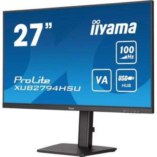 Монітор iiyama ProLite XUB2794HSU-B6 27 16:9  VA РК, 1920х1080, 1мс (MPRT), 100  Гц, FreeSync, 1xHDMI/1xDP/2xUSB 2.0, SP 2x2 Вт