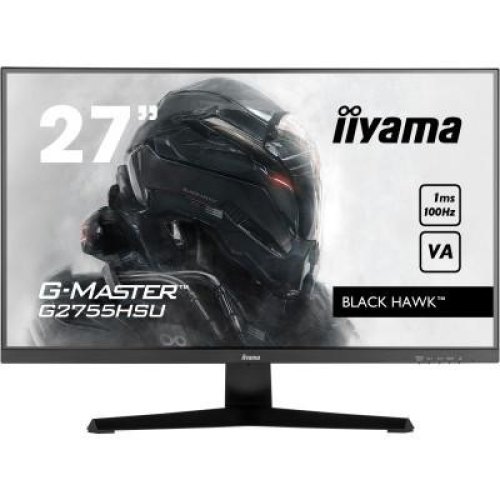 Монітор iiyama G2755HSU-B1 27 16:9 VA ігровий РК, 1920х1080, 1 мс (M PRT), 100 Гц, FreeSync, 1xHDMI 1.4/1xDP 1.2/2xUSB