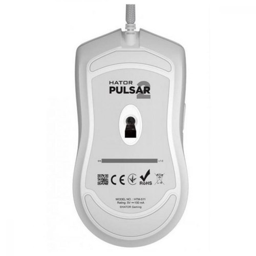 Ігрова миша, дротова, Hator Pulsar 2 (HTM-511) white