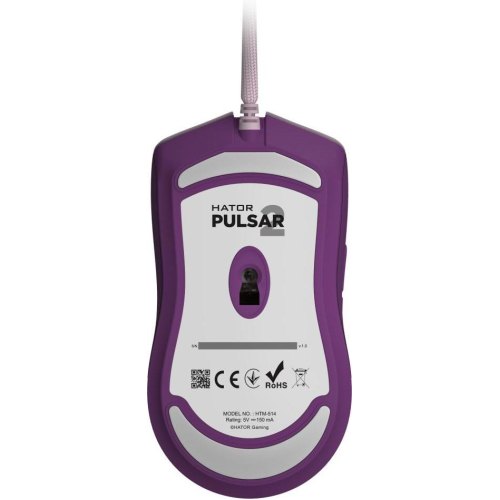 Ігрова миша, дротова, Hator Pulsar 2 (HTM-514) lilac