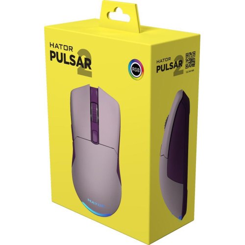 Ігрова миша, дротова, Hator Pulsar 2 (HTM-514) lilac