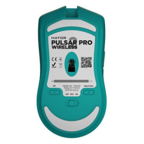 Ігрова миша, бездротова, Hator Pulsar 2 PRO Wireless (HTM-533) mint