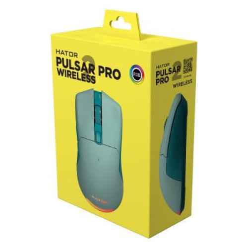 Ігрова миша, бездротова, Hator Pulsar 2 PRO Wireless (HTM-533) mint