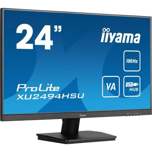 Монітор iiyama XU2494HSU-B6 23.8 16:9 VA РК, 1920х1080, 1мс (MPRT),  100Гц, FreeSync, 1xHDMI 1.4/1xDP 1.2/2xUSB 2.0