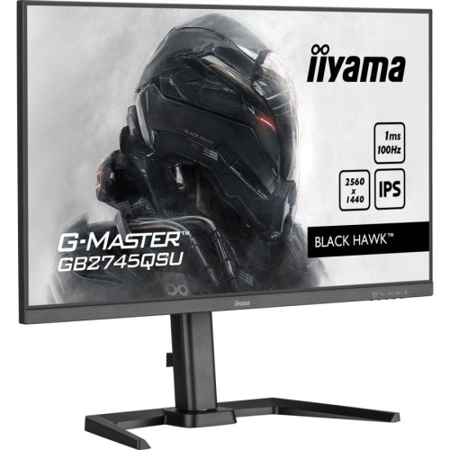 Монітор ігровий iiyama G-Master GB2745QSU-B1 27 16:9 IPS РК, 2560х1440, 1 мс ( MPRT), 100 Гц, FreeSync, 1xHDMI 1.4/1xDP 1.2/2xUSB