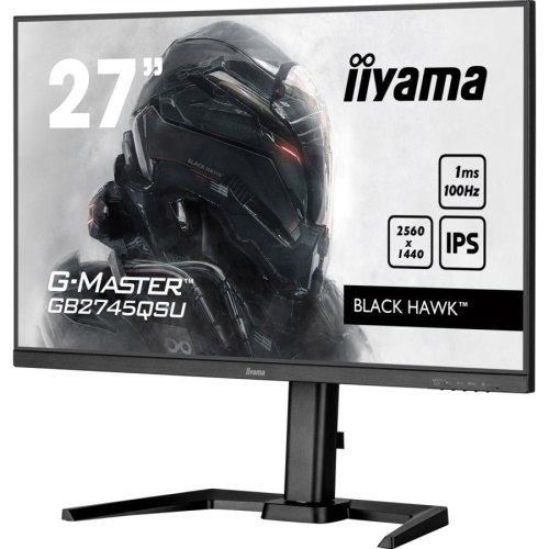 Монітор ігровий iiyama G-Master GB2745QSU-B1 27 16:9 IPS РК, 2560х1440, 1 мс ( MPRT), 100 Гц, FreeSync, 1xHDMI 1.4/1xDP 1.2/2xUSB