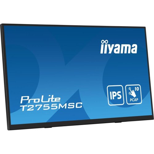 Монітор iiyama сенсорний T2755MSC-B1 27 16:9 IPS РК, 1920х1080, проекційно-ємністна технологія, 1xHDMI/1xDP/2xUSB 3.2