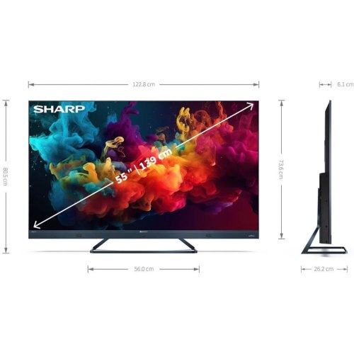 Телевізор QLED (LED) Sharp 4T-C55FQ5EM2AG