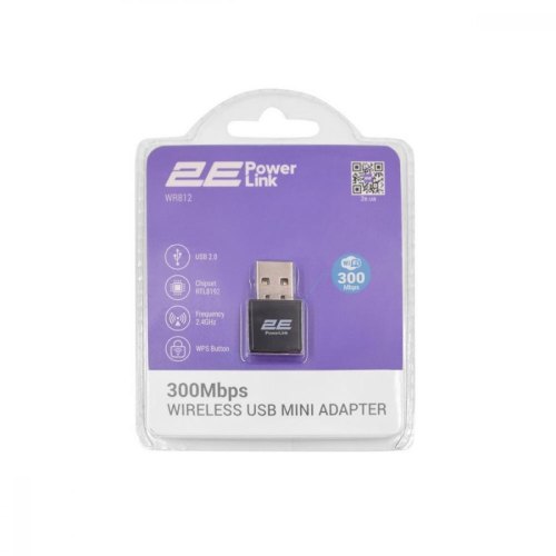 Адаптер WiFi 2E PowerLink WR812 N300, USB