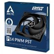 Кулер для корпусу, Arctic 140мм P14 PWM PST 22.4дБ, 1700об/хв, чорний (ACFAN00125A)