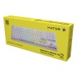 Клавіатура механічна, дротова, HATOR Rockfall 2 Mecha TKL Authentic Edition (HTK-531) white