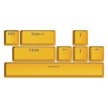 Комплект кейкапів Hator Sunny Yellow PBT keycaps  - ESC/SPACE/ENTER/R.SHIFT/ARROWS (HTS-715)