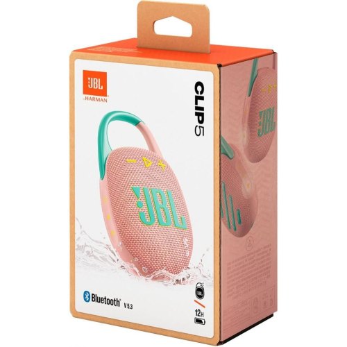 Портативна колонка JBL Clip 5 (JBLCLIP5PINK), Pink