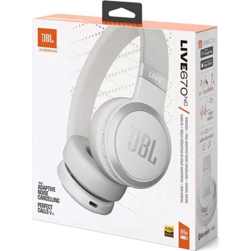 Навушники бездротові, JBL Live 670NC White (JBLLIVE670NCWHT)