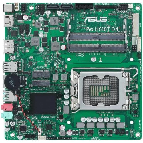 Материнська плата ASUS PRO H610T D4-CSM s1700 2x SO-DIMM DDR4 M.2 Mini-ITX