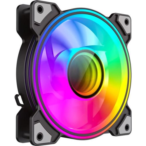 Кулер для корпуса, GAMEMAX DRH400 ARGB 4 in 1 Black 120мм