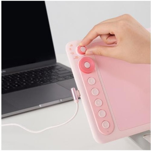 Графічний планшет Parblo Intangbo X7, рожевий