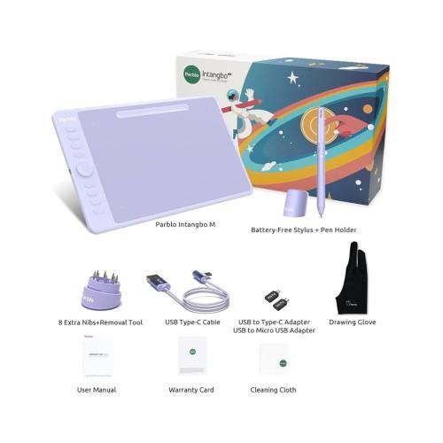 Графічний планшет Parblo Intangbo M, фіолетовий