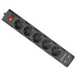 Мережевий фільтр 5,0м Defender DFS 755, 5 розеток, 2xUSB, 2.1A