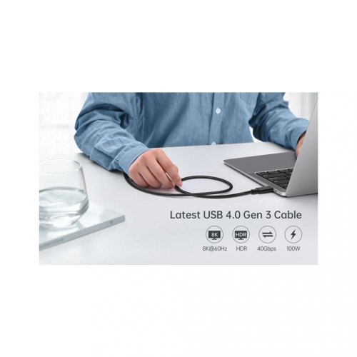 Кабель Choetech USB For Thunderbolt Type-C 100W 0.8M Black